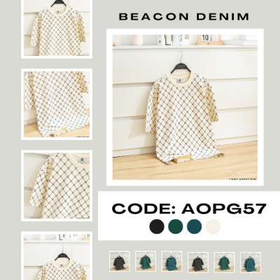 Áo Thun In Ô Vuông 