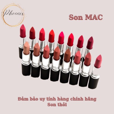 Son Mac Powder Kiss Lipstick 3g POSSHE Bền Màu Lâu Trôi Chất Lì Mịn Như Nhung