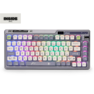 Kzzi Bàn Phím Cơ gaming kezhi k75pro + Bột Vàng / Bạc 80%