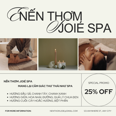 Nến Thơm Joie Spa